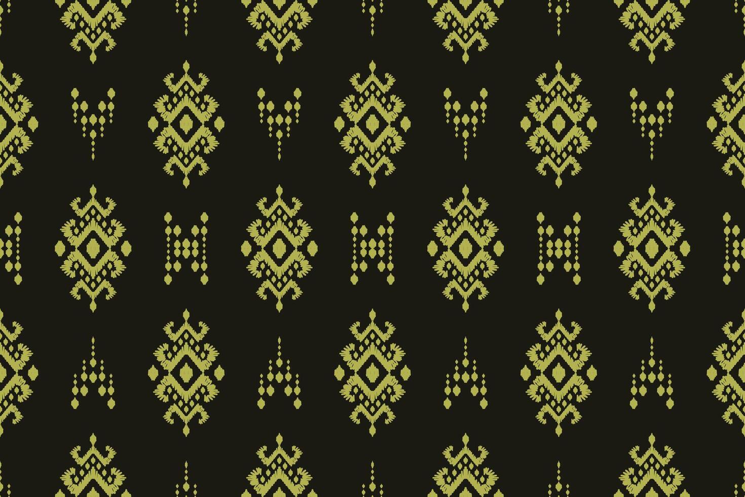 Ikat tribal Indian seamless pattern. Ethnic Aztec fabric carpet mandala ornament native boho chevron textile.Geometric African American oriental traditional illustrations. Embroidery style vector