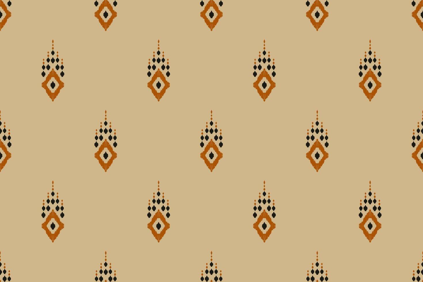 Ikat tribal Indian seamless pattern. Ethnic Aztec fabric carpet mandala ornament native boho chevron textile.Geometric African American oriental traditional illustrations. Embroidery style vector