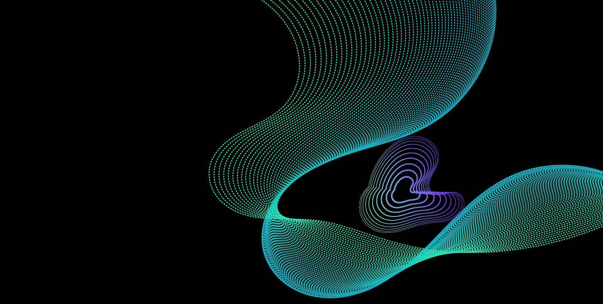 Dynamic wave and spectrum line gradient vector