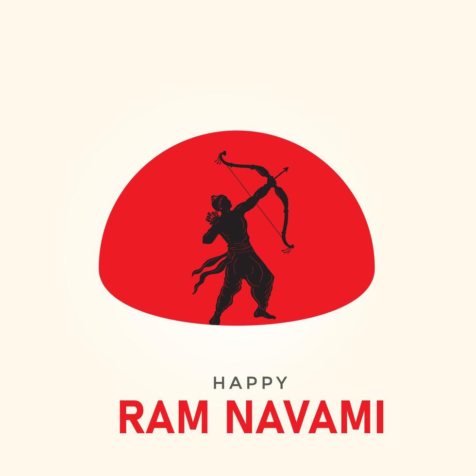 Shree Ram Navami. creative Ram Navami ads, Happy Ram Navami Day creative design, 3D illustration vector