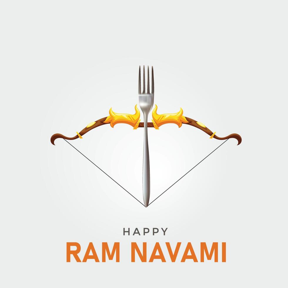 Shree Ram Navami. creative Ram Navami ads, Happy Ram Navami Day creative design, 3D illustration vector