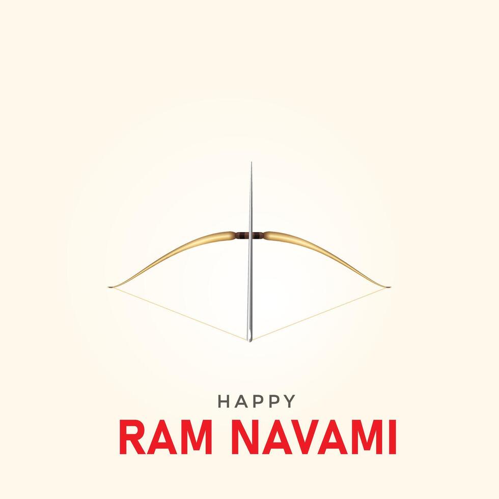 Shree Ram Navami. creative Ram Navami ads, Happy Ram Navami Day creative design, 3D illustration vector