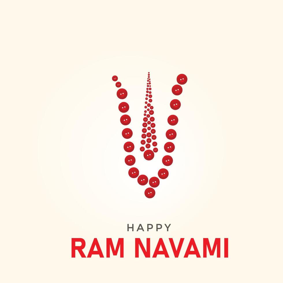 Shree Ram Navami. creative Ram Navami ads, Happy Ram Navami Day creative design, 3D illustration vector
