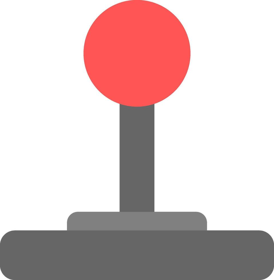 Retro game controller in red color. Retro game controller icon. vector