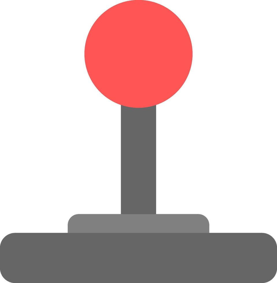 Retro game controller in red color. Retro game controller icon. vector