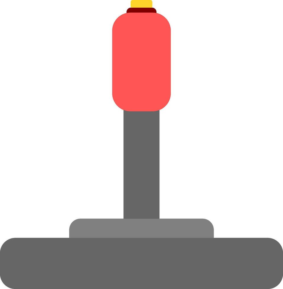 Retro game controller in red color. Retro game controller icon. vector