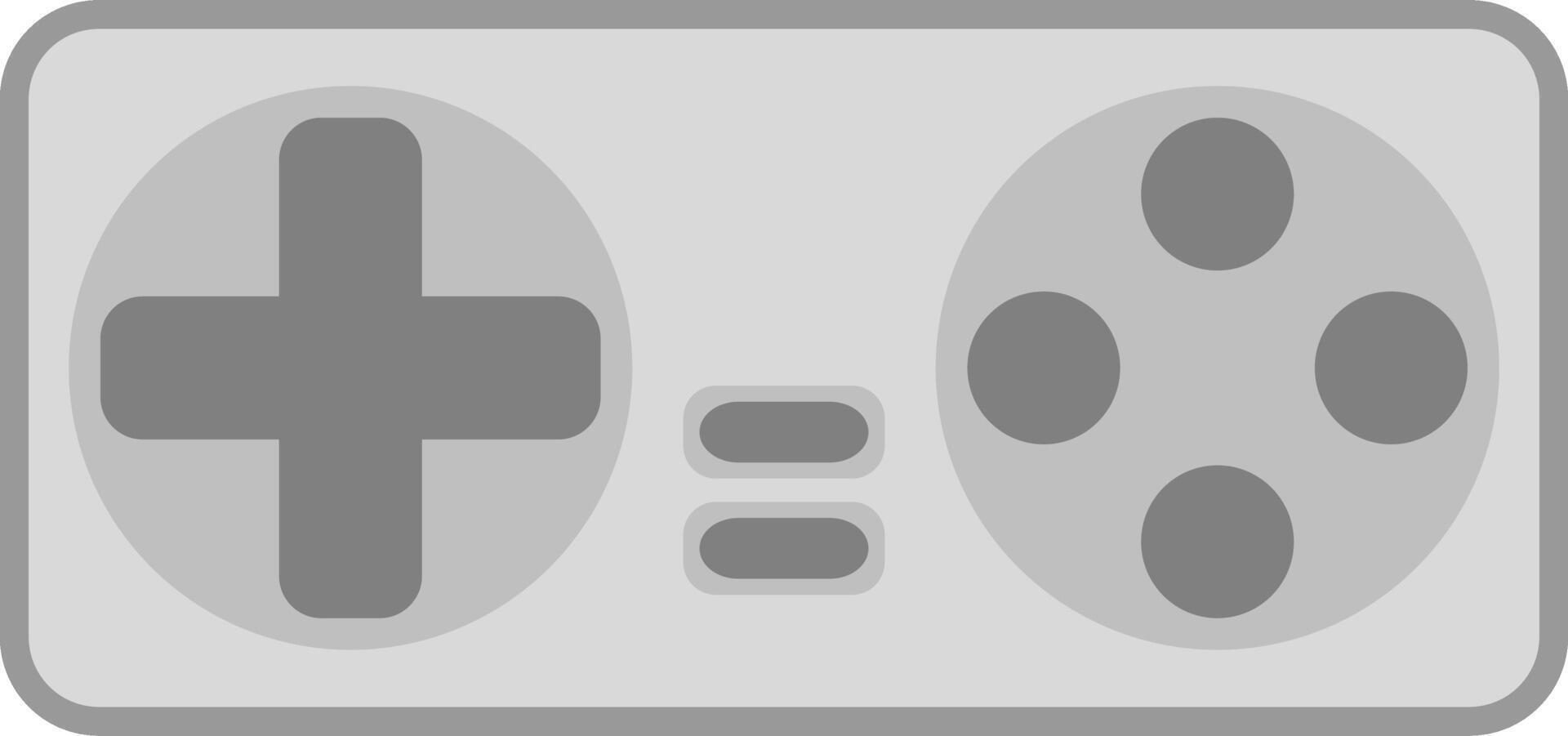 Gray game controller. Game controller icon. vector