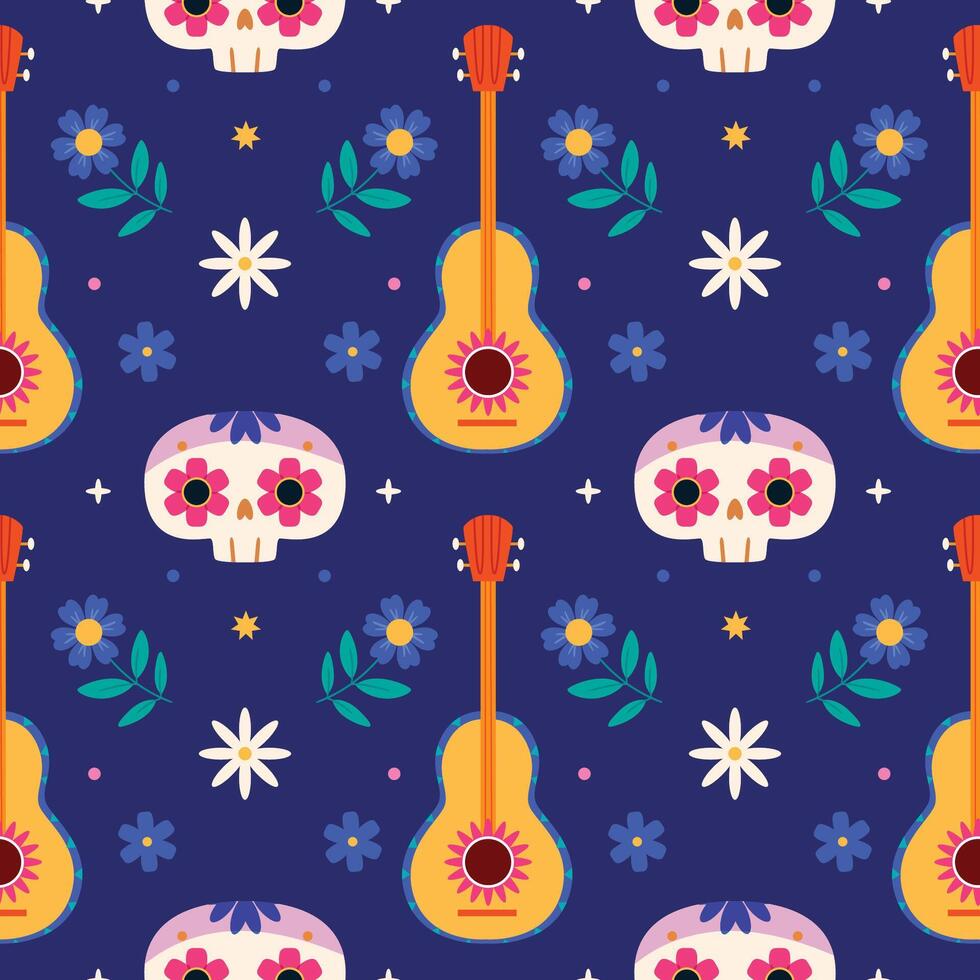 Cinco de Mayo Pattern.Viva Mexico seamless pattern. vector