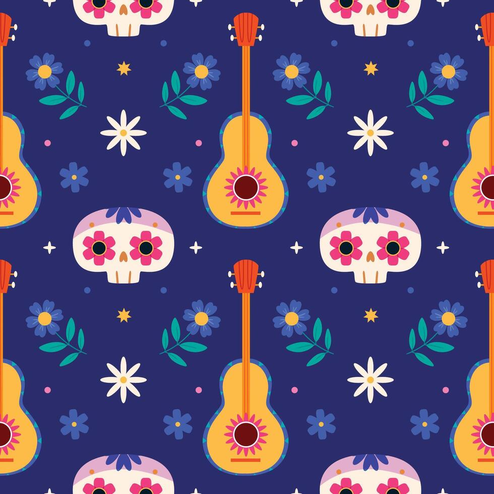 Cinco de Mayo Pattern.Viva Mexico seamless pattern. vector