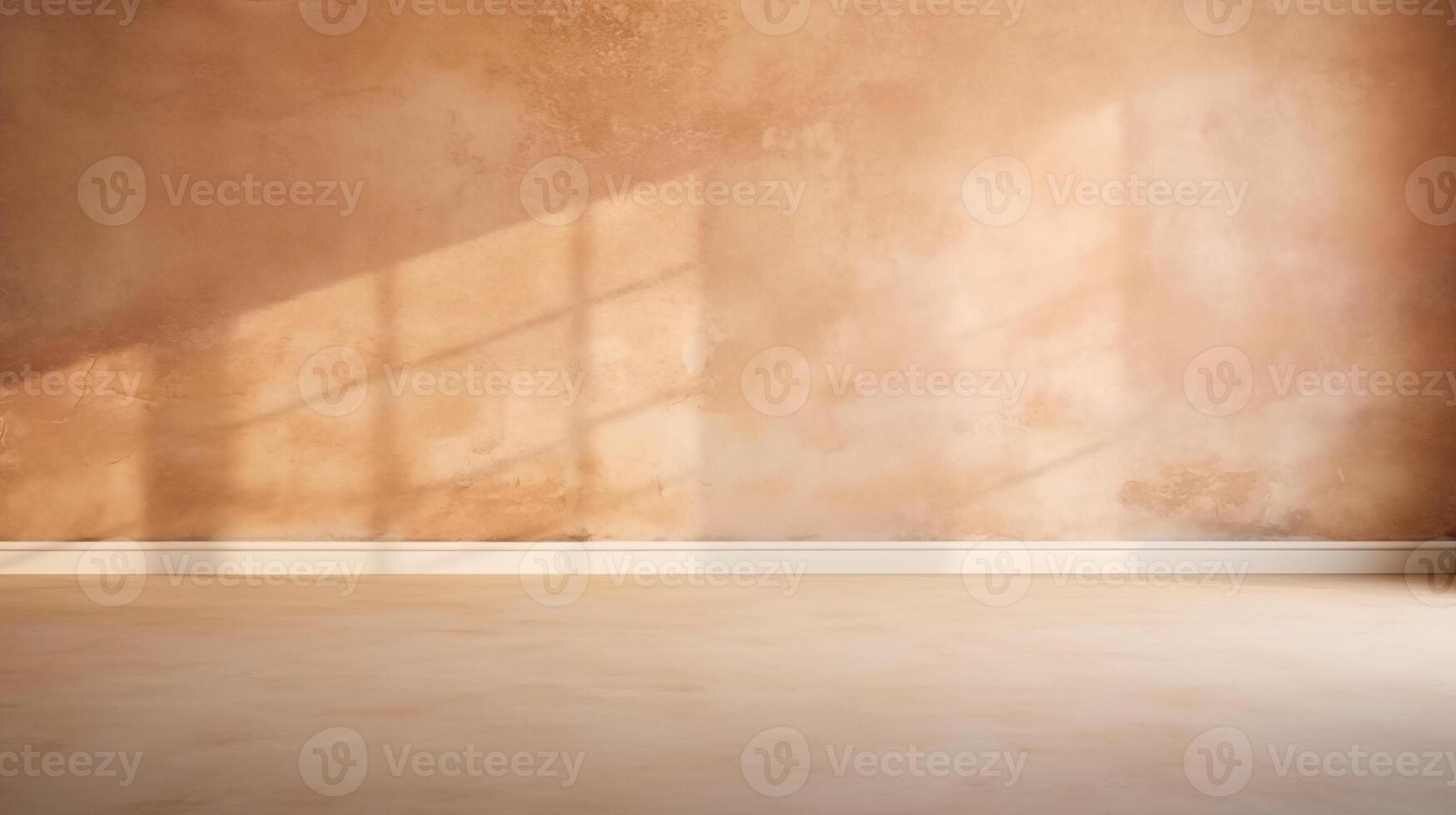 Minimalistic neutral tone gentle background. Empty space of room, product display photo