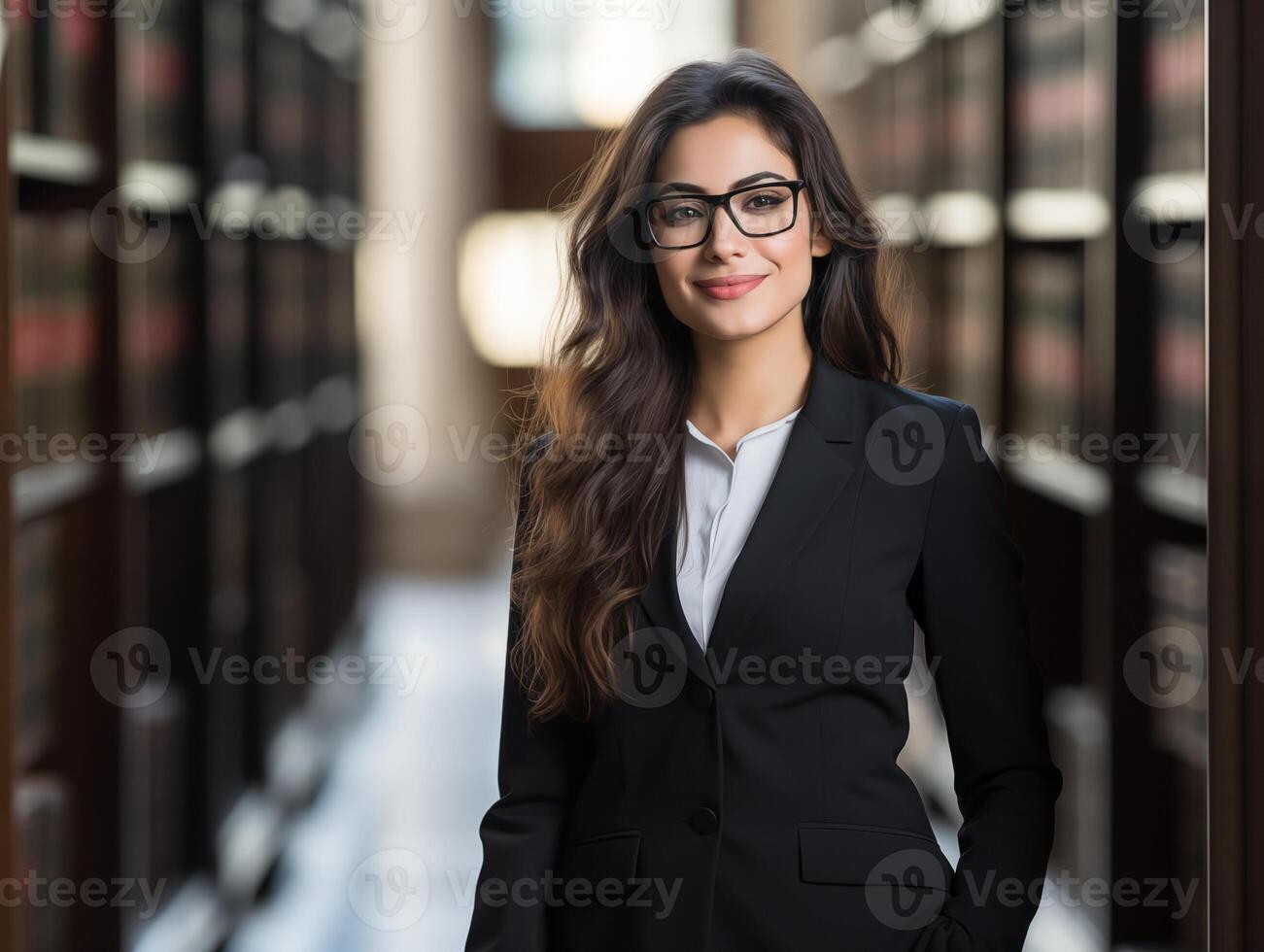 Female lawyer at work close-up. Woman career concept photo