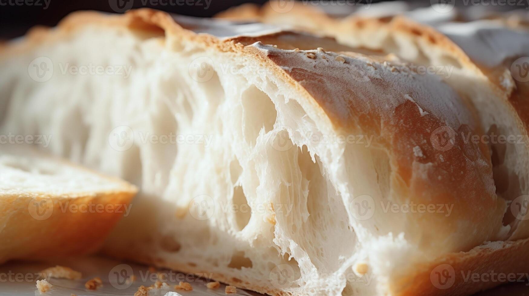 extremo de cerca de sabroso un pan. comida fotografía foto