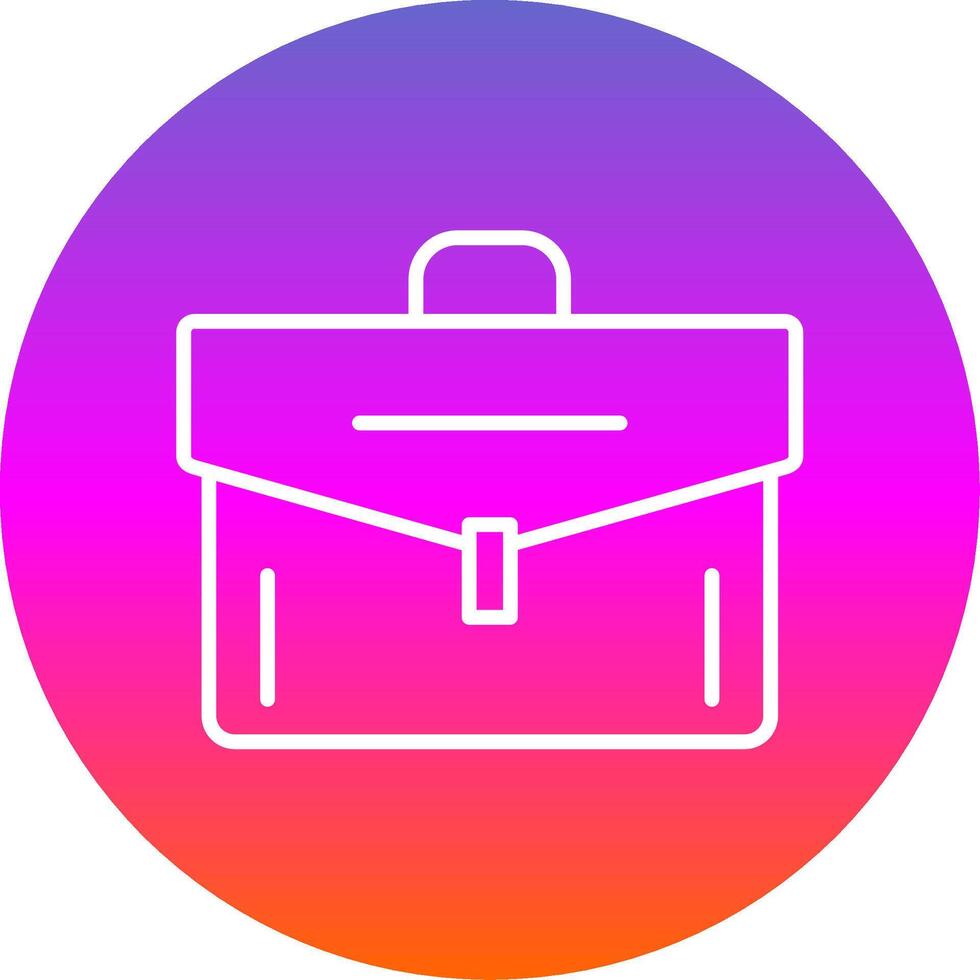 Portfolio Line Gradient Circle Icon vector