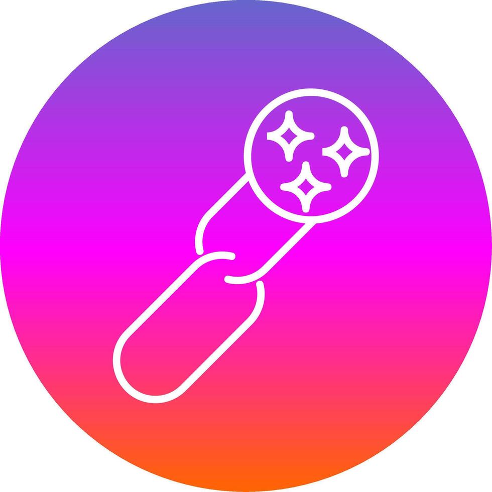 Clean URL Line Gradient Circle Icon vector
