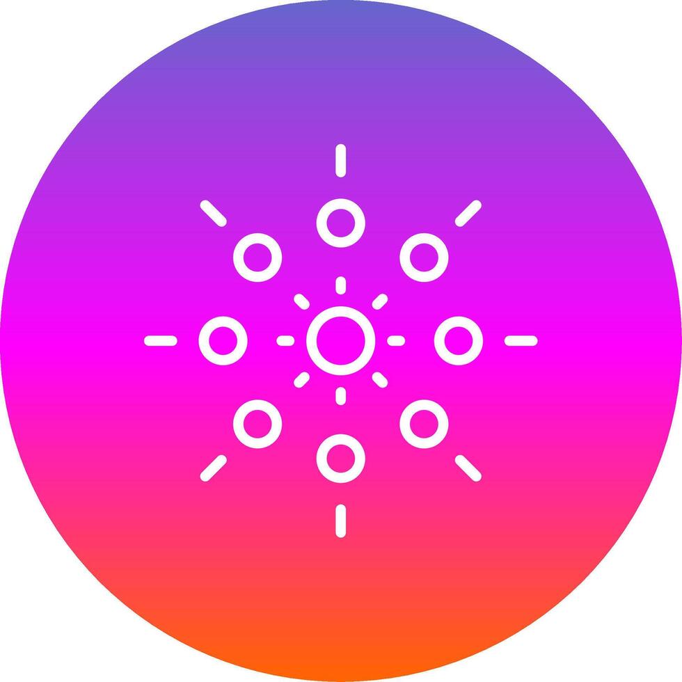 Lights Line Gradient Circle Icon vector