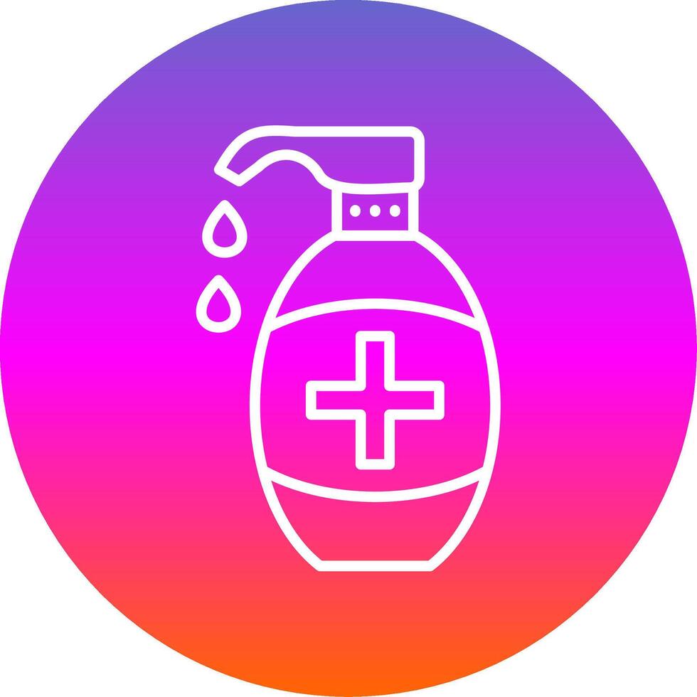 Soap Line Gradient Circle Icon vector