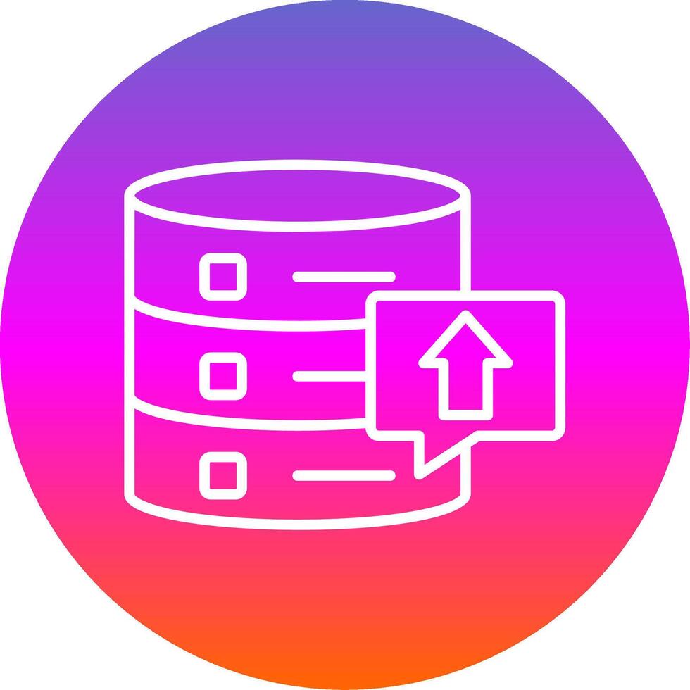 Update Line Gradient Circle Icon vector