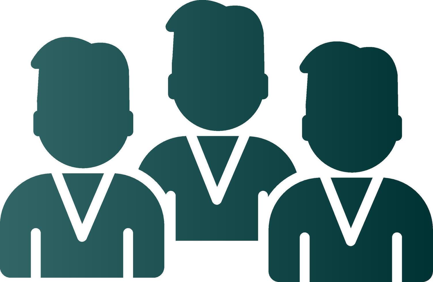 Group Team Glyph Gradient Icon vector