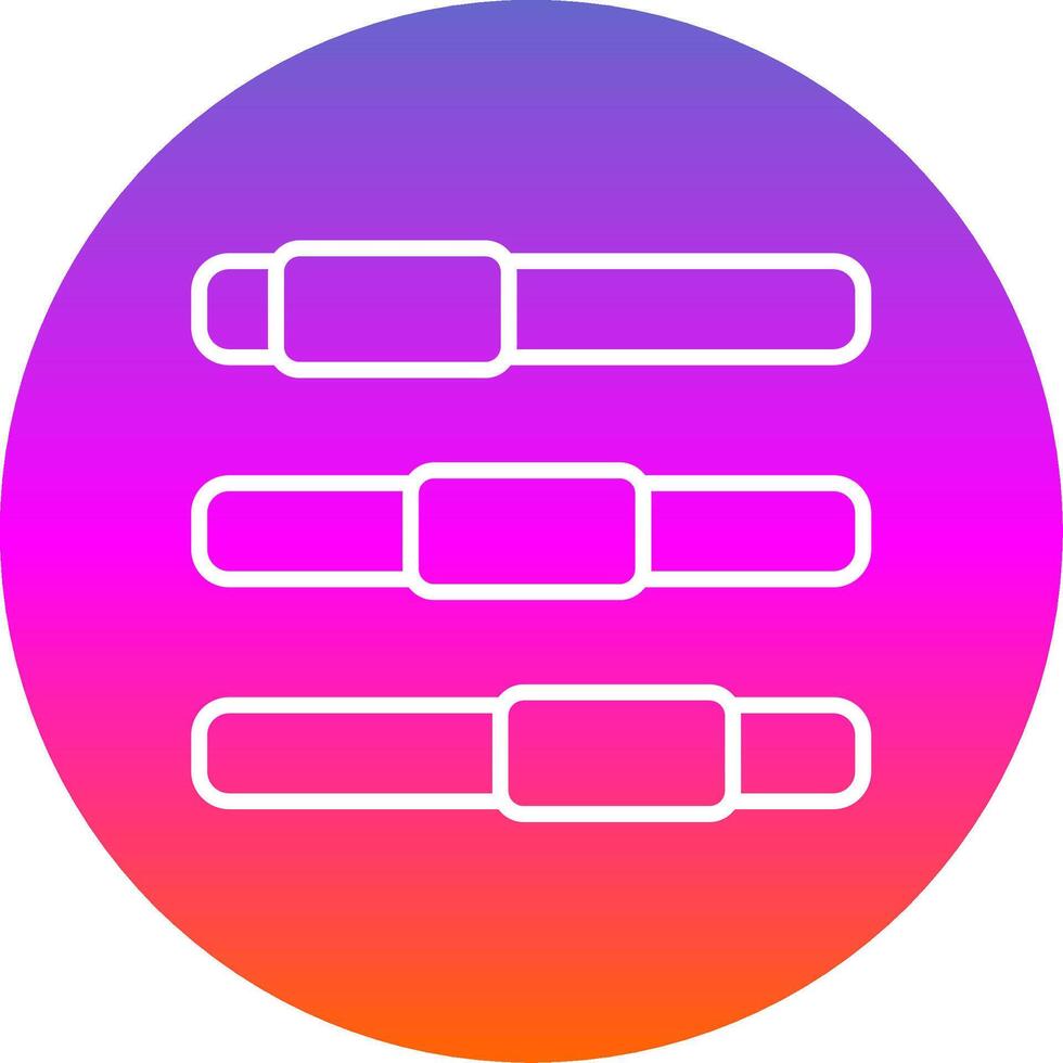 Progress Bar Line Gradient Circle Icon vector