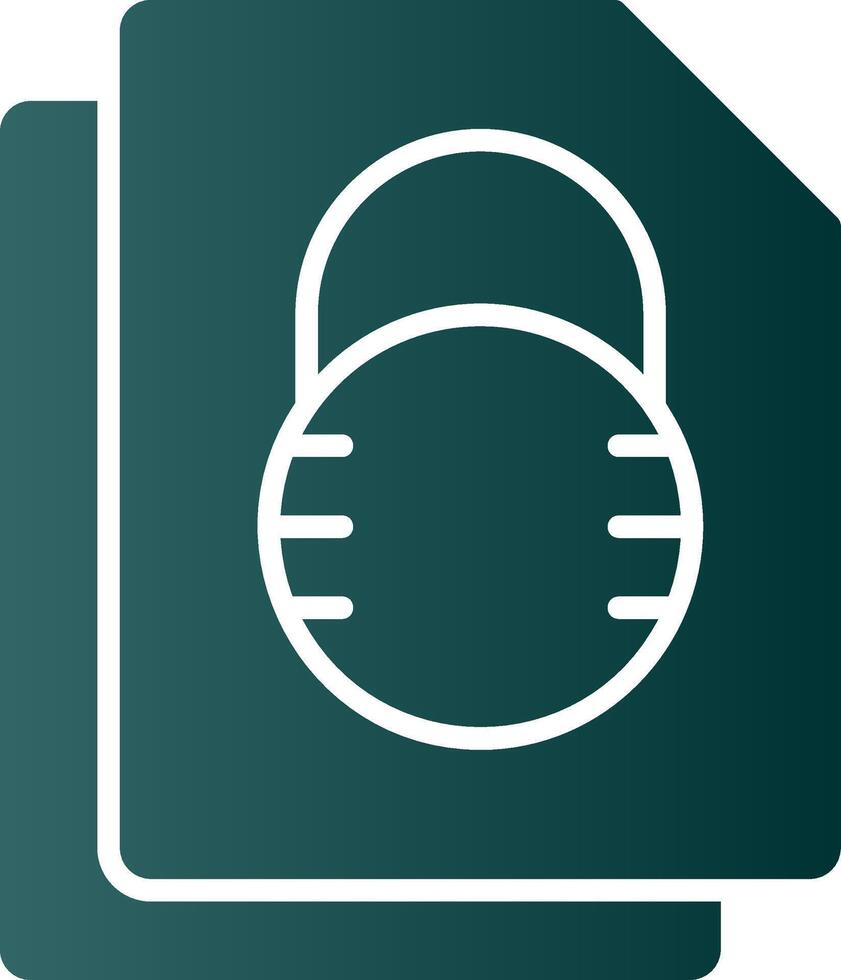 Security File Lock Glyph Gradient Icon 43539128 Vector Art at Vecteezy