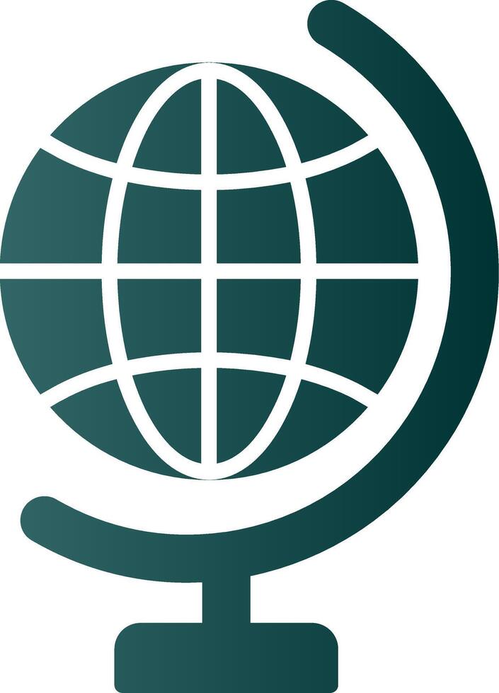 Global World Glyph Gradient Icon vector