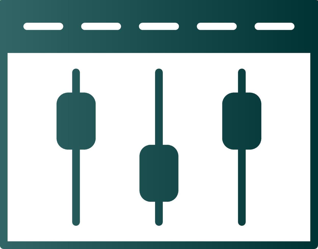 Compaign Tweaking Glyph Gradient Icon vector