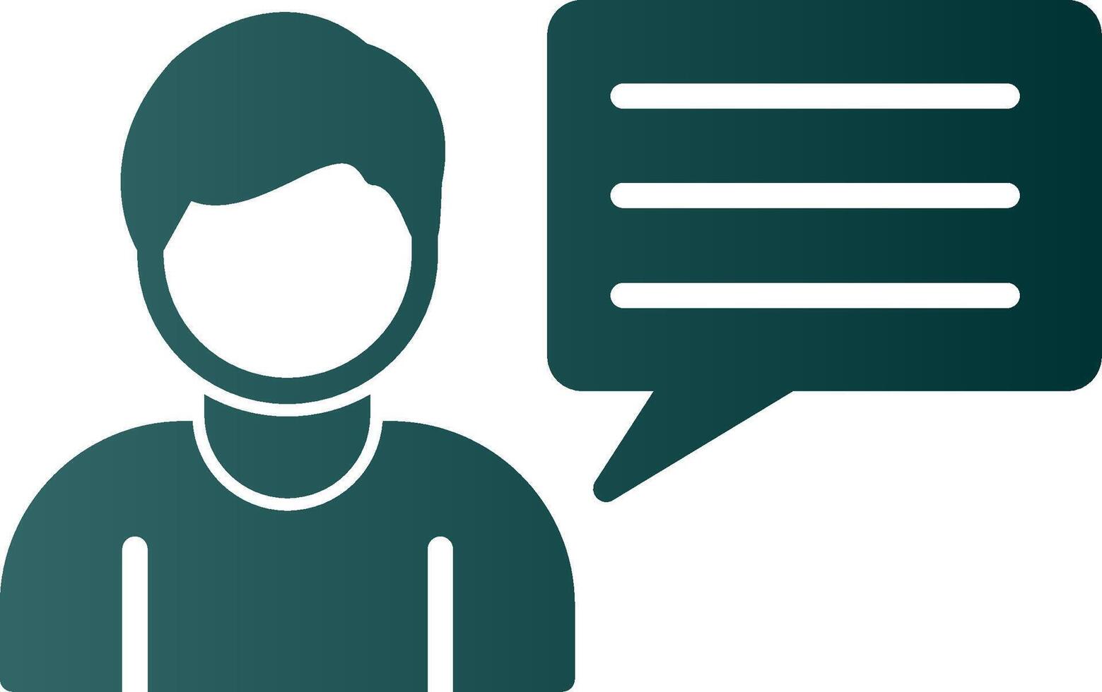 Business Consulting Glyph Gradient Icon vector