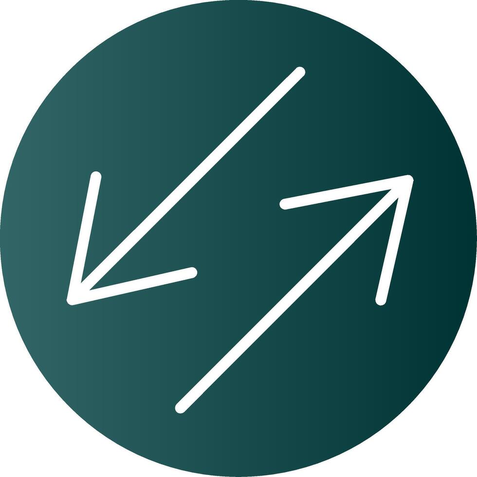 Swap Glyph Gradient Icon vector
