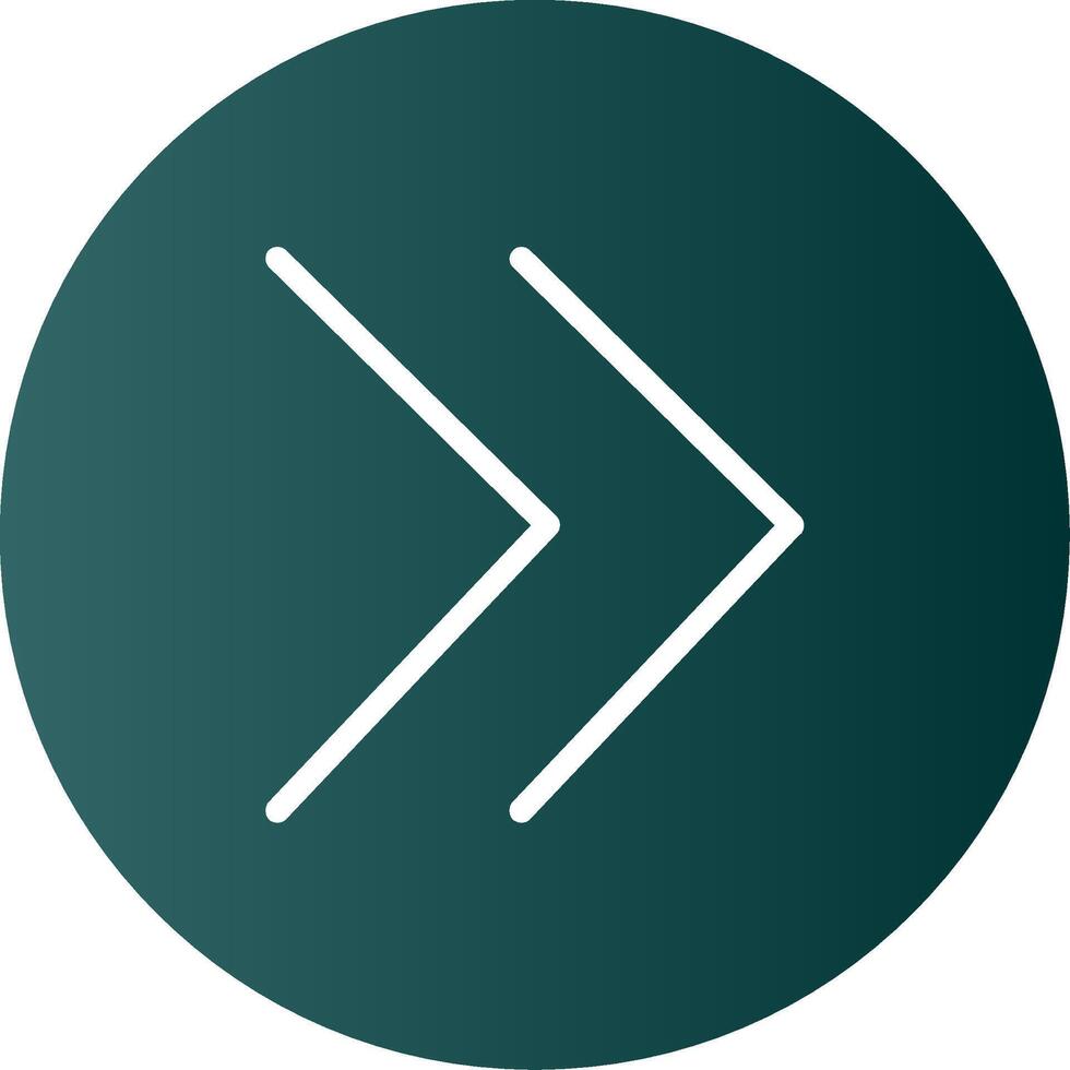 Chevron Glyph Gradient Icon vector