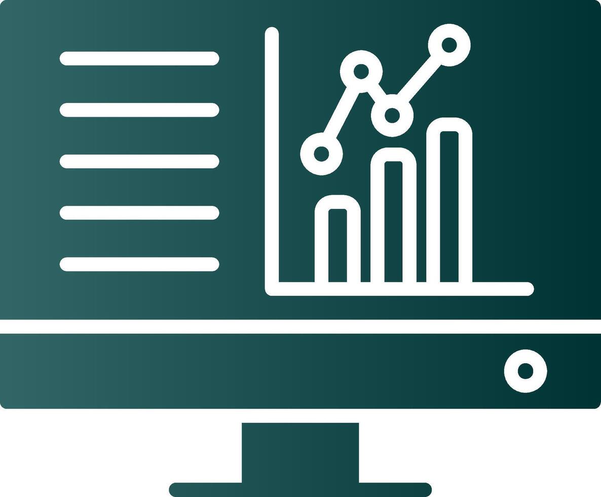 Dashboard Glyph Gradient Icon vector