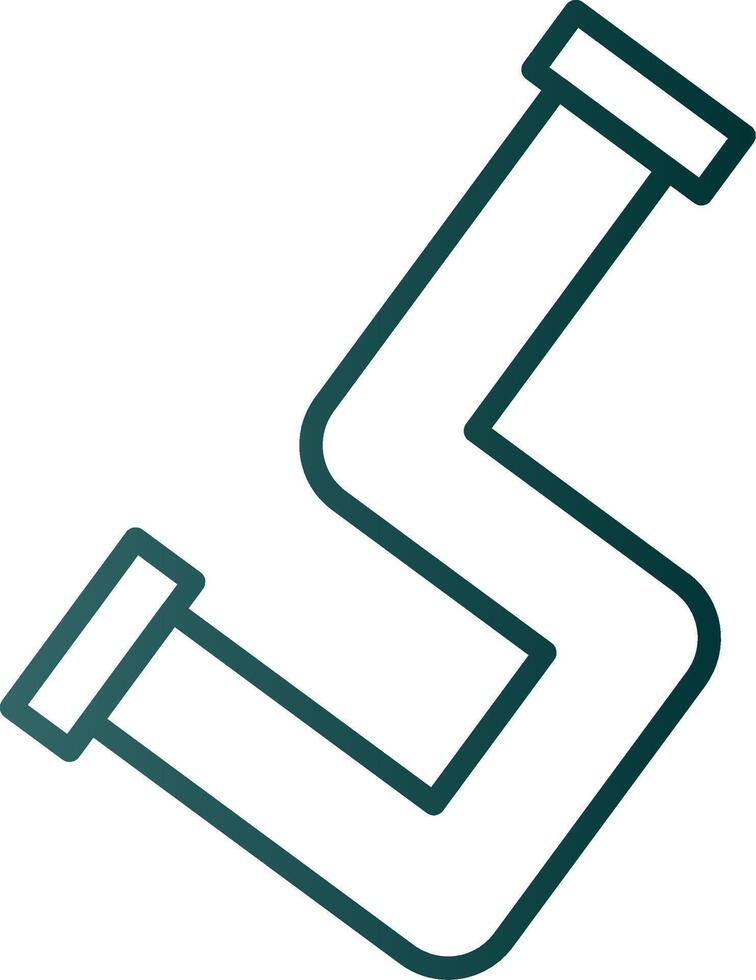 PipeLine Gradient Line Gradient Icon vector