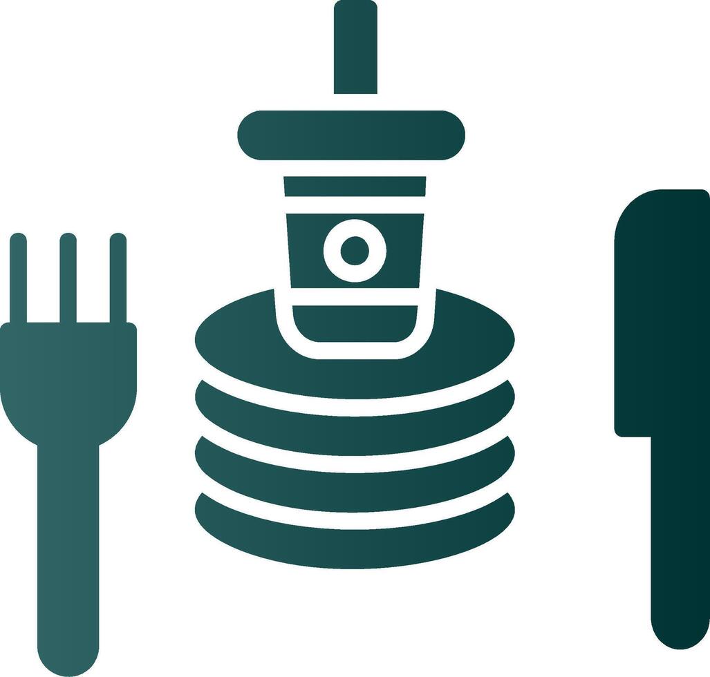 Tableware Glyph Gradient Icon vector