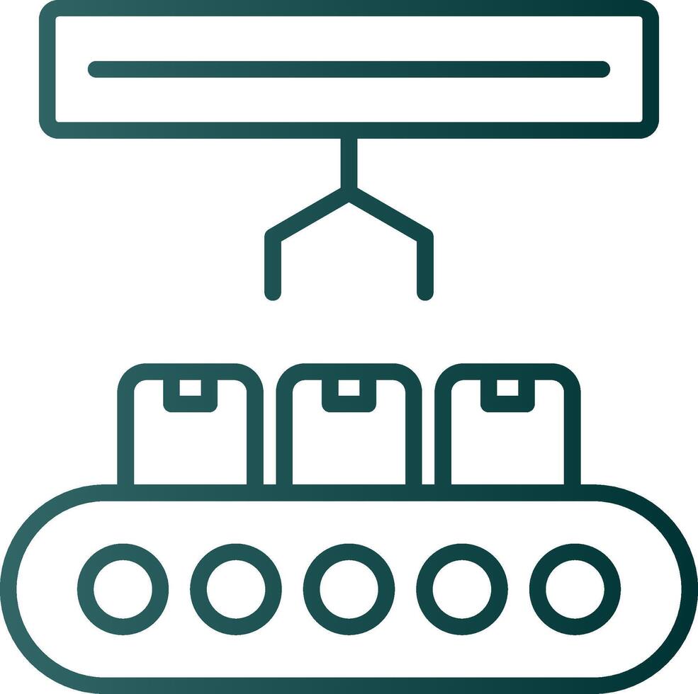 Product Line Gradient Icon vector