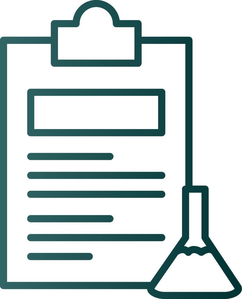 Experiments Line Gradient Icon vector