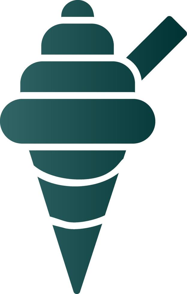 Ice Cream Glyph Gradient Icon vector
