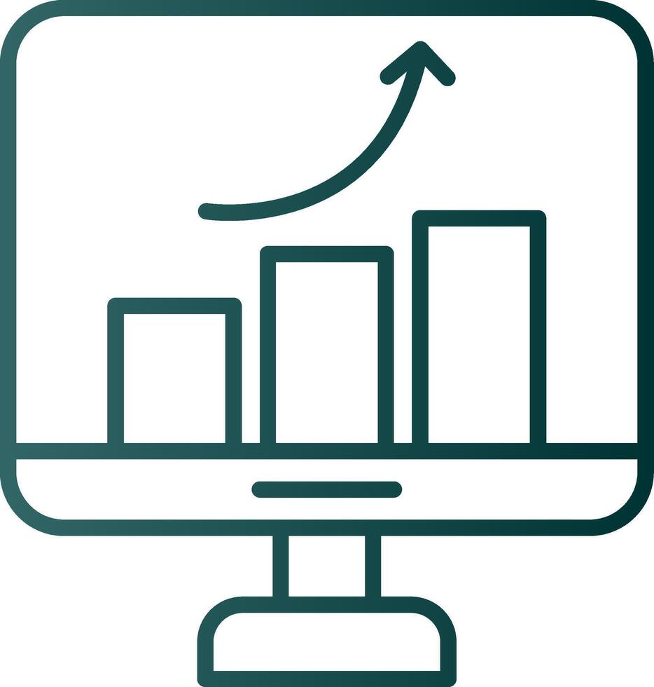Improvement Line Gradient Icon vector