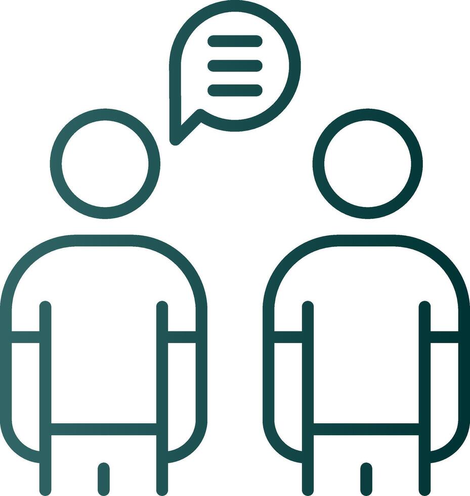 Customer Surveys Line Gradient Icon vector