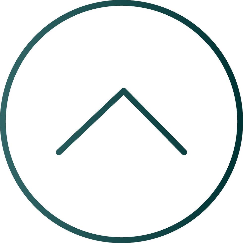 Chevron Line Gradient Icon vector