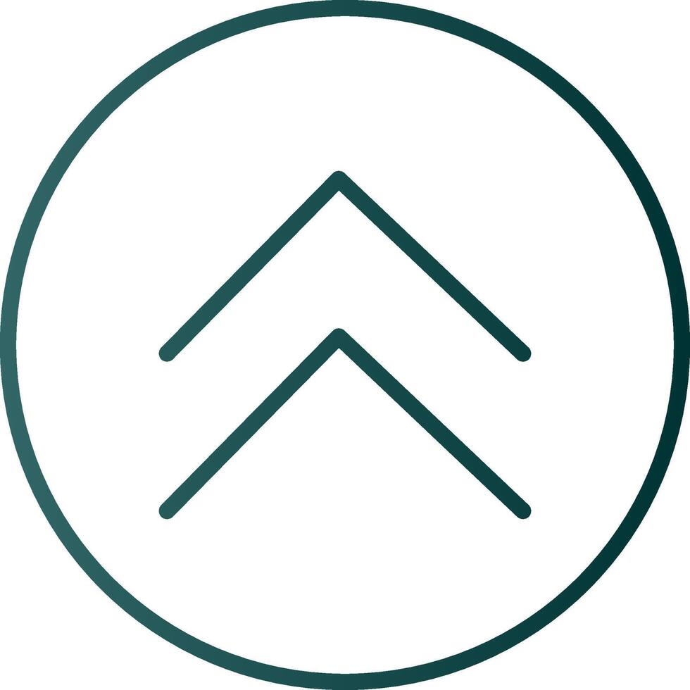 Chevron Line Gradient Icon vector