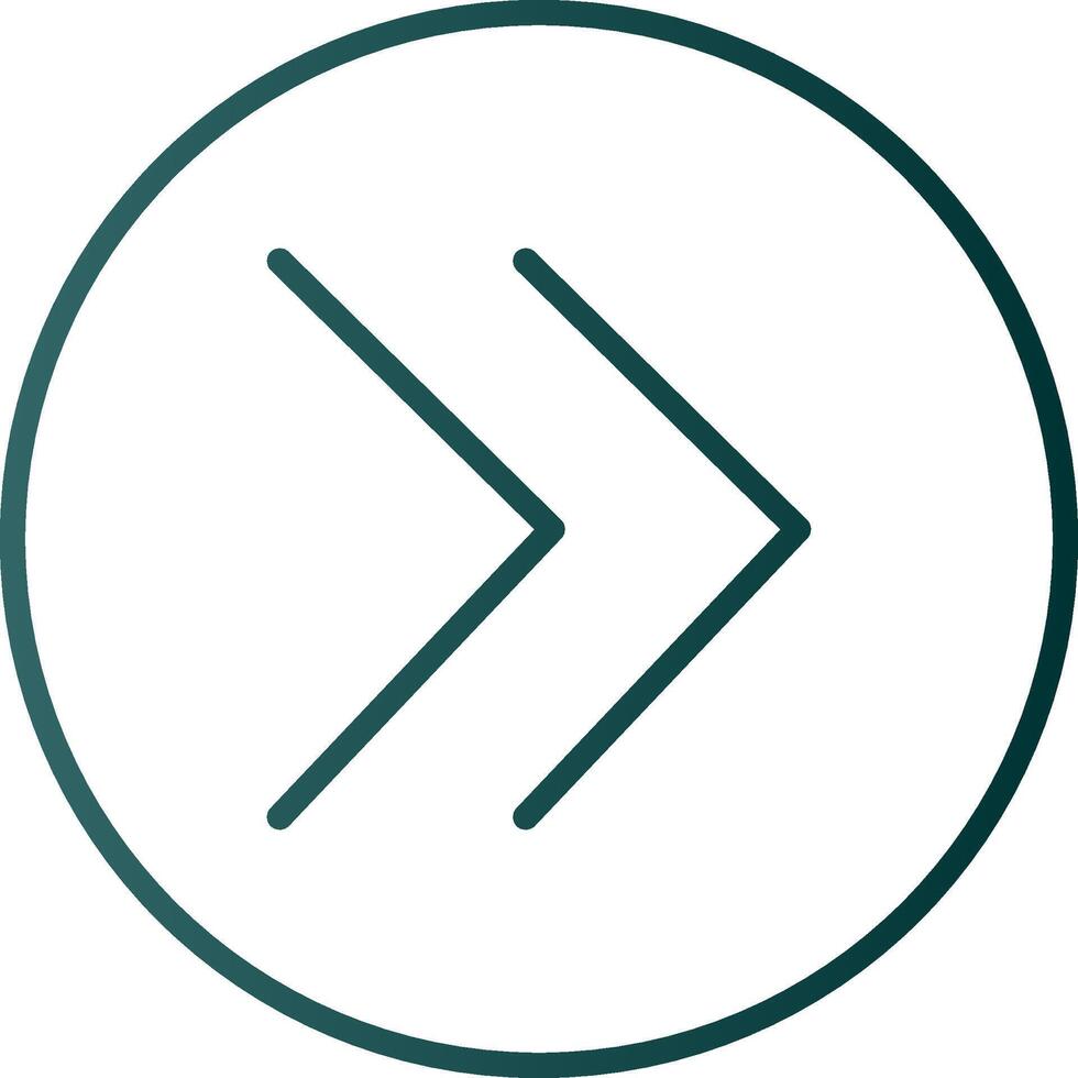 Chevron Line Gradient Icon vector