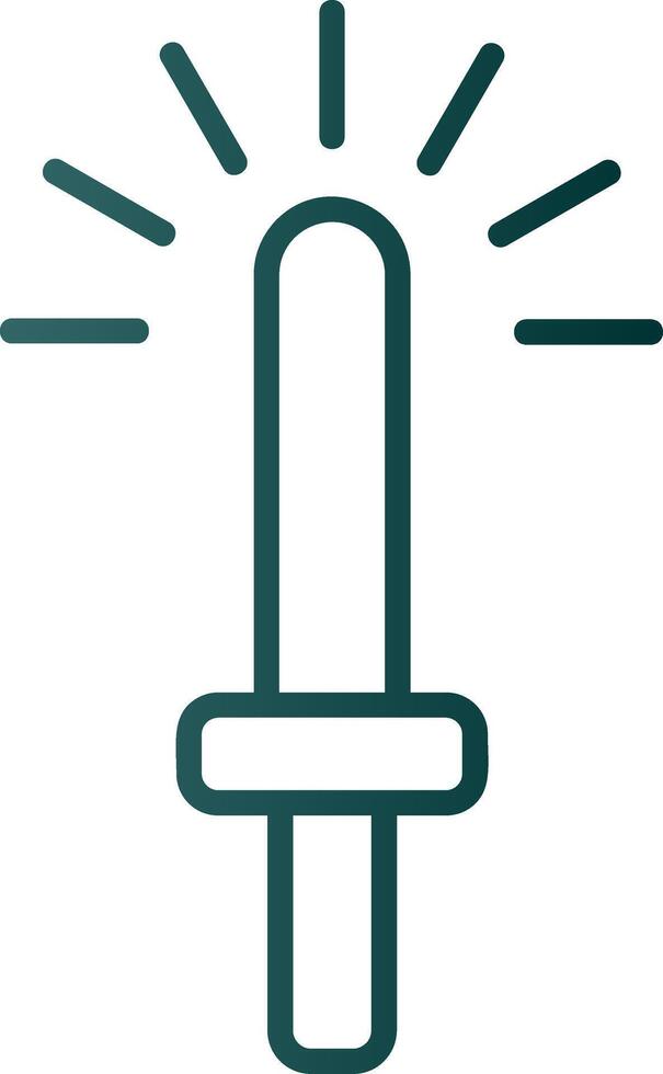 Light Stick Line Gradient Icon vector