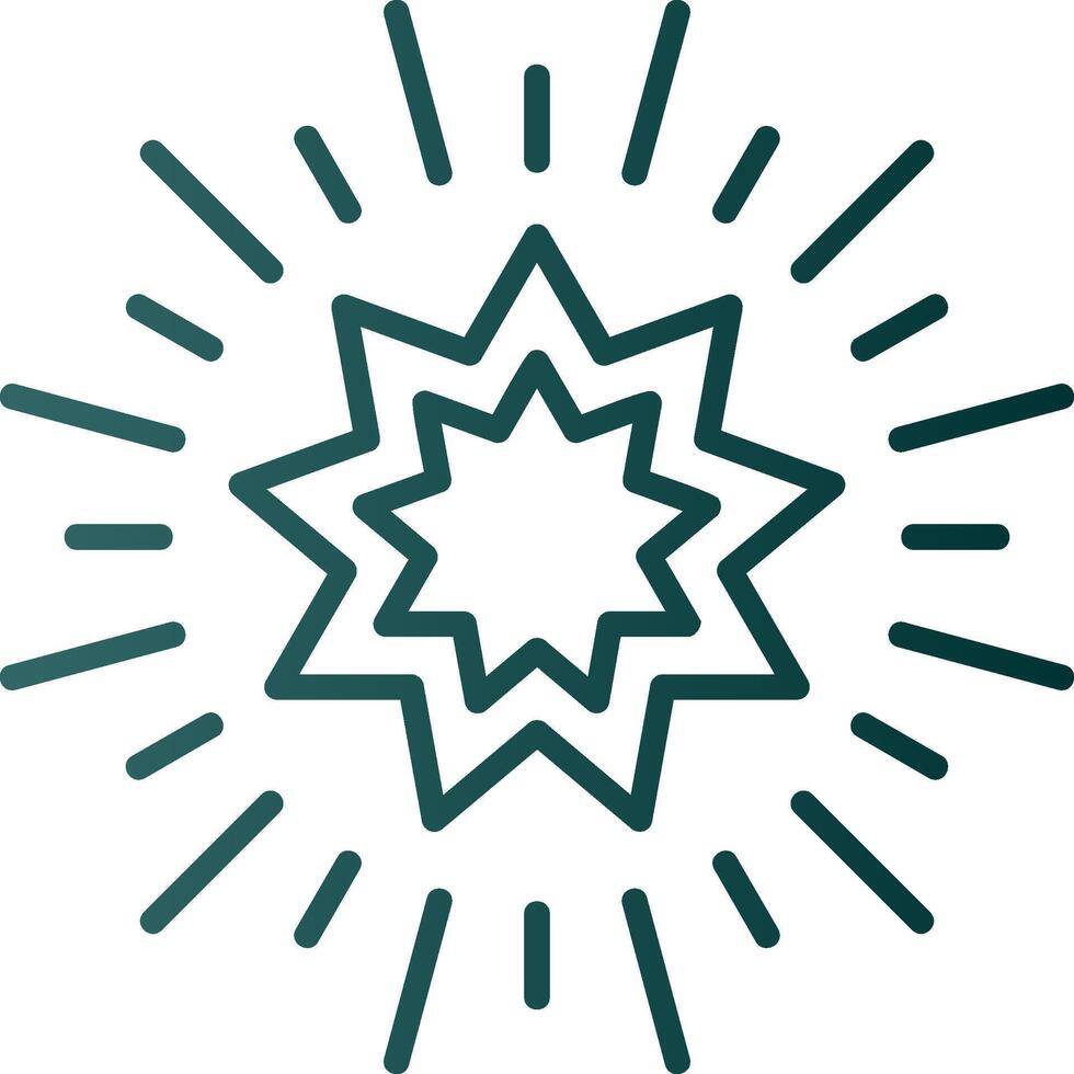 Stars Line Gradient Icon vector