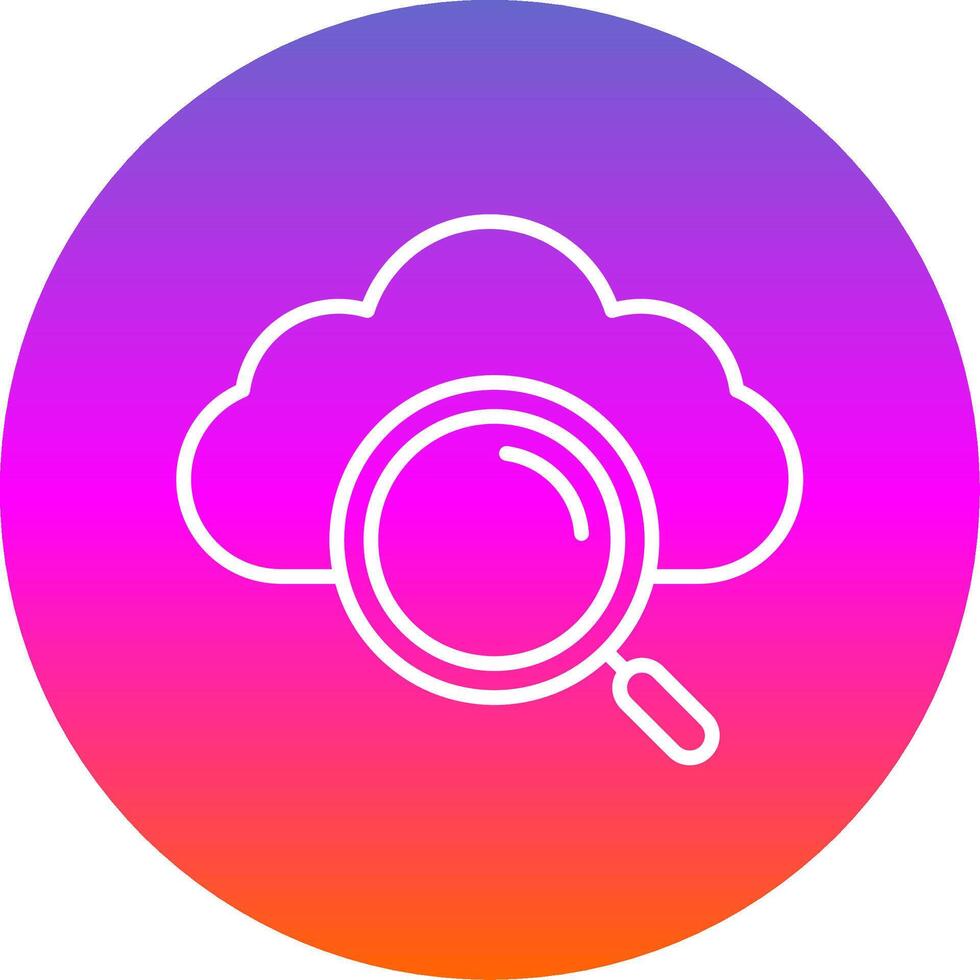 Cloud Computing Line Gradient Circle Icon 43541194 Vector Art at Vecteezy