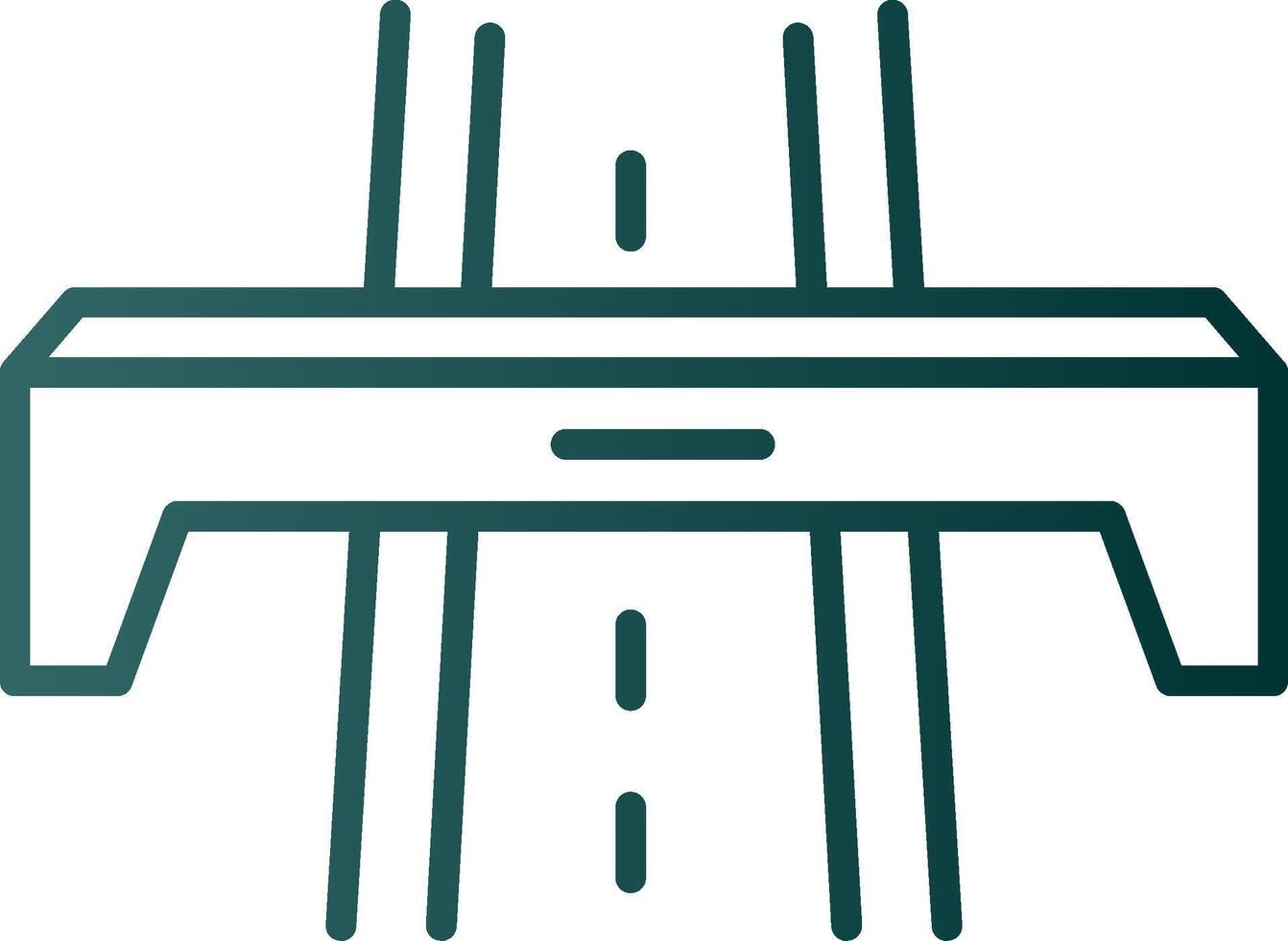 autopista línea degradado icono vector