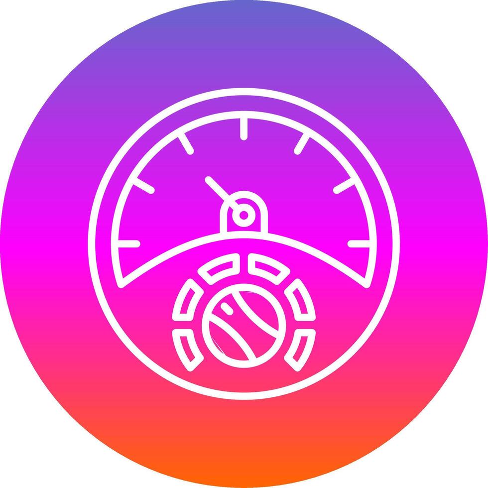 Gauge Line Gradient Circle Icon vector