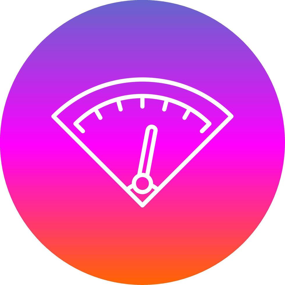 Gauge Line Gradient Circle Icon vector