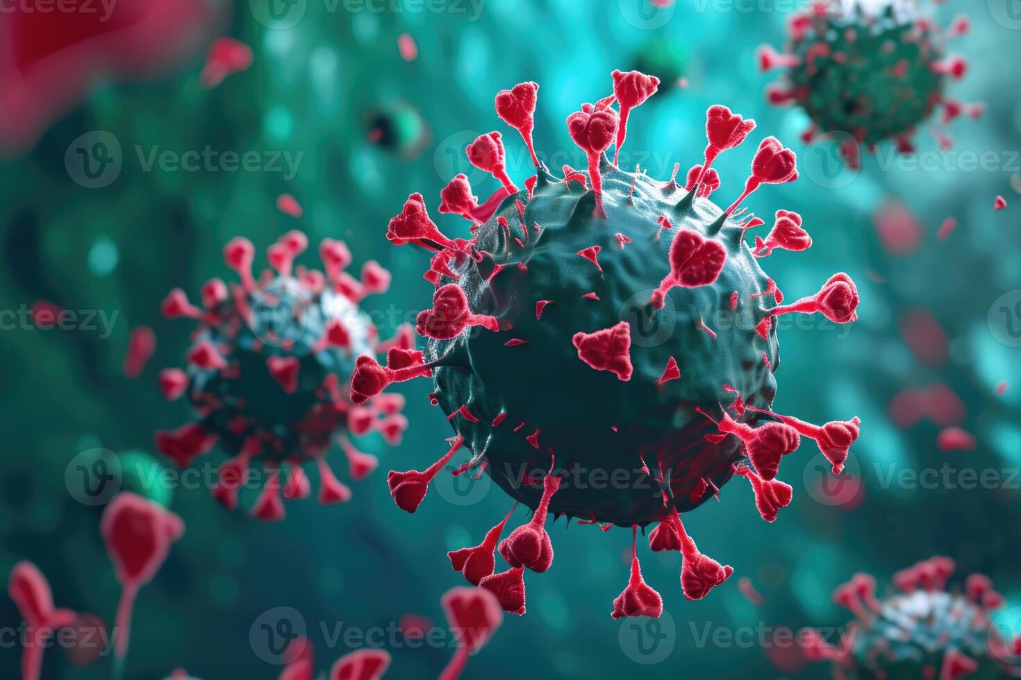 virus background for medical advertistment photo