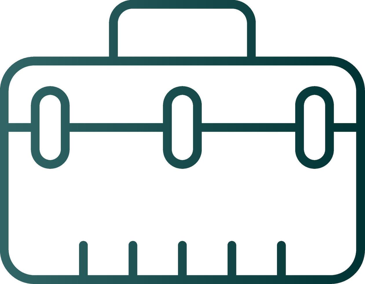 Suitcase Line Gradient Icon vector