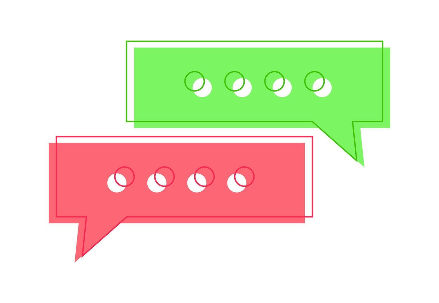 hablar o charla icono. mensajería. ilustración vector