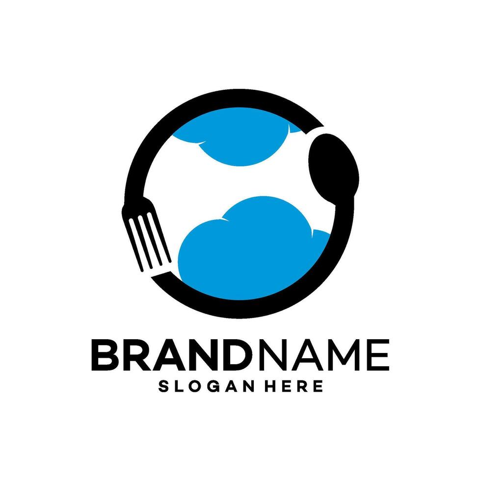 food logo design template illustration vector